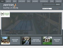 Tablet Screenshot of driftershotel.com